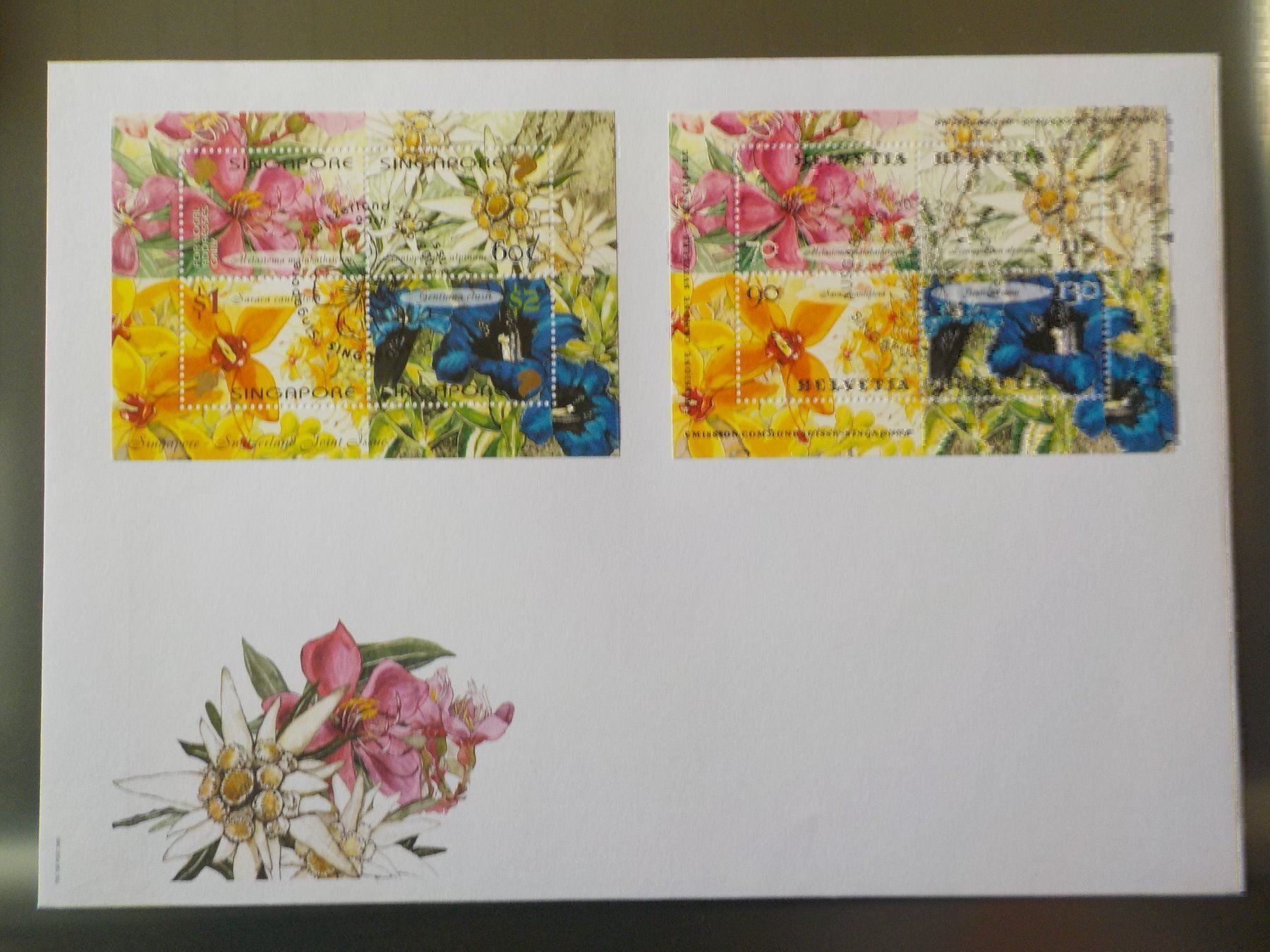 Tutti i francobolli: 2001, FDC, C5, Sondebl., Gem. Singap.CH – Nuovo (secondo la descrizione) da Muri b. Bern venduto da Ricardoverkauf
