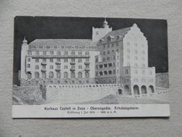 Karte Zuoz GR Kurhaus Castell 1913 Model Erholungsheim