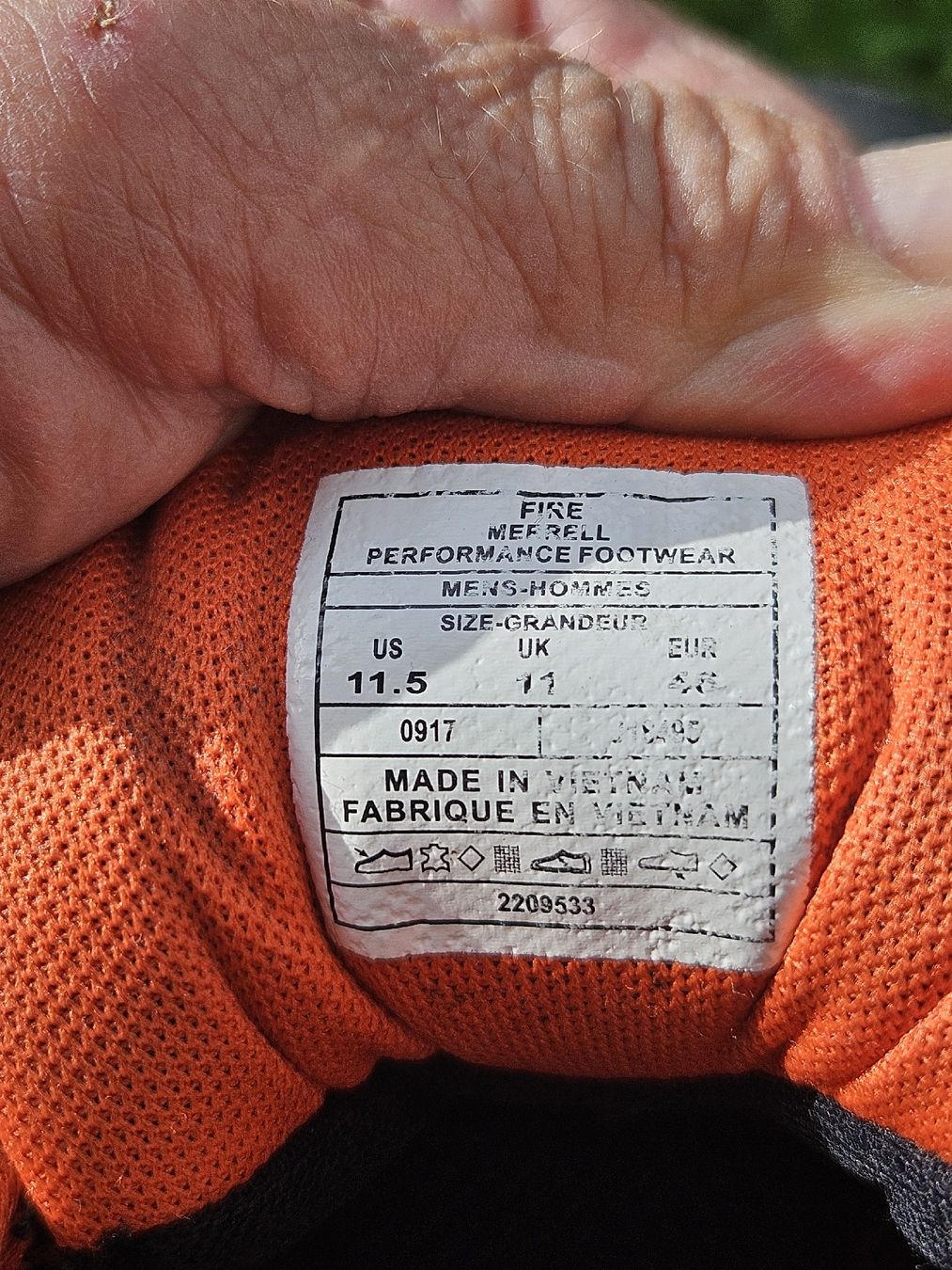 Merrell Scarpe da uomo: Merrell Fire Performance Footwear Gr. 46 Wanderschuhe – Usato da Neftenbach venduto da Wummwila 3