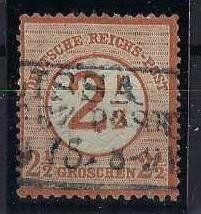 Tutti i francobolli: Deutsches Reich 1874 2 1/2 Goschen gest. – Usato da Hitzkirch venduto da walti1959