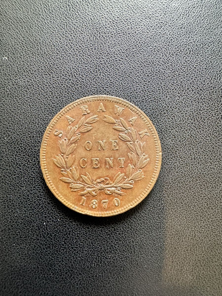Alle Münzen: Sarawak - 1 Cent 1870 – Gebraucht aus Meilen von coins4sale 1