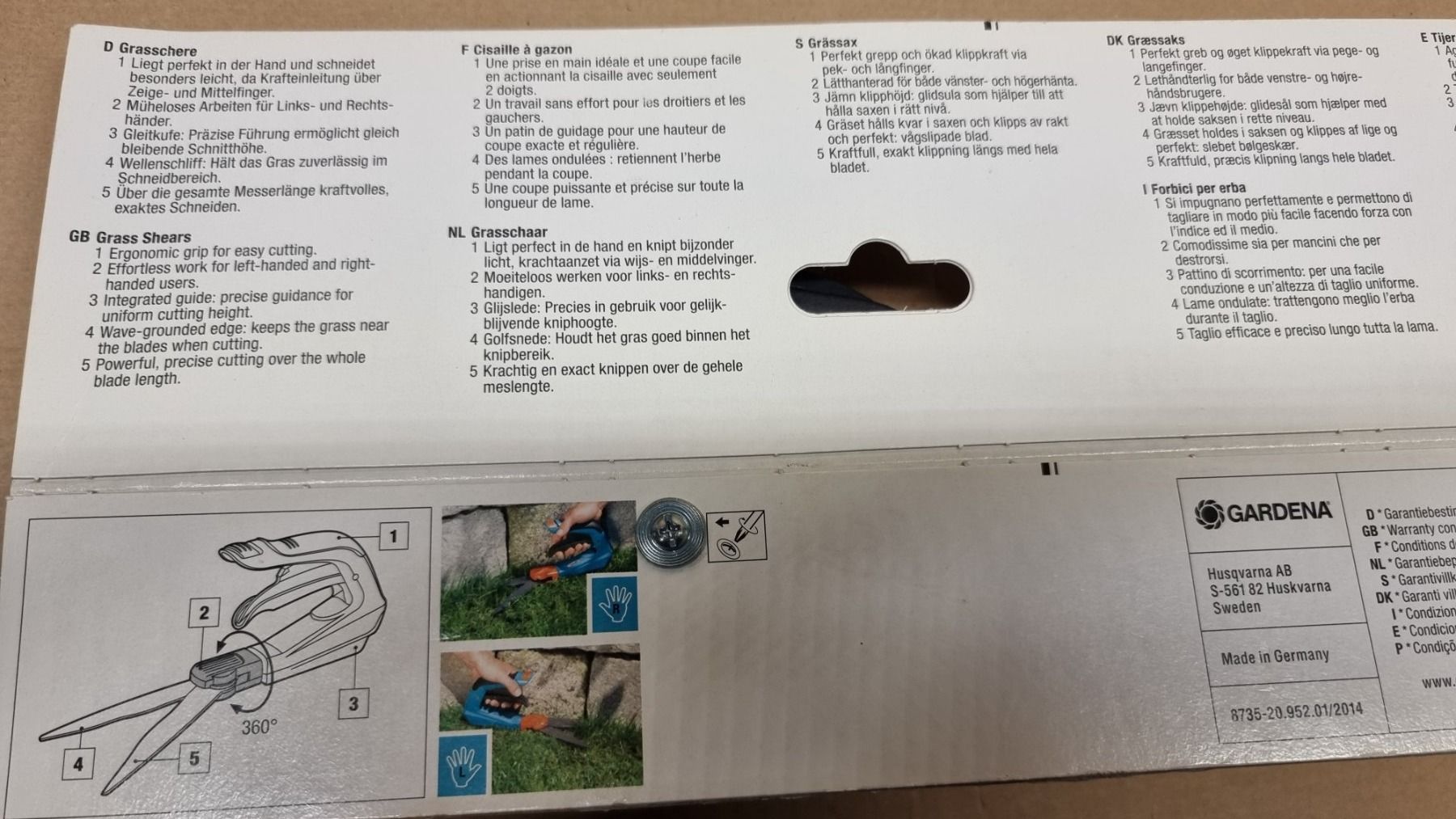 Gardena Tutti gli attrezzi: Gardena Garten Grasschere Comfort – Nuovo (secondo la descrizione) da Rebstein venduto da James-Dean 2