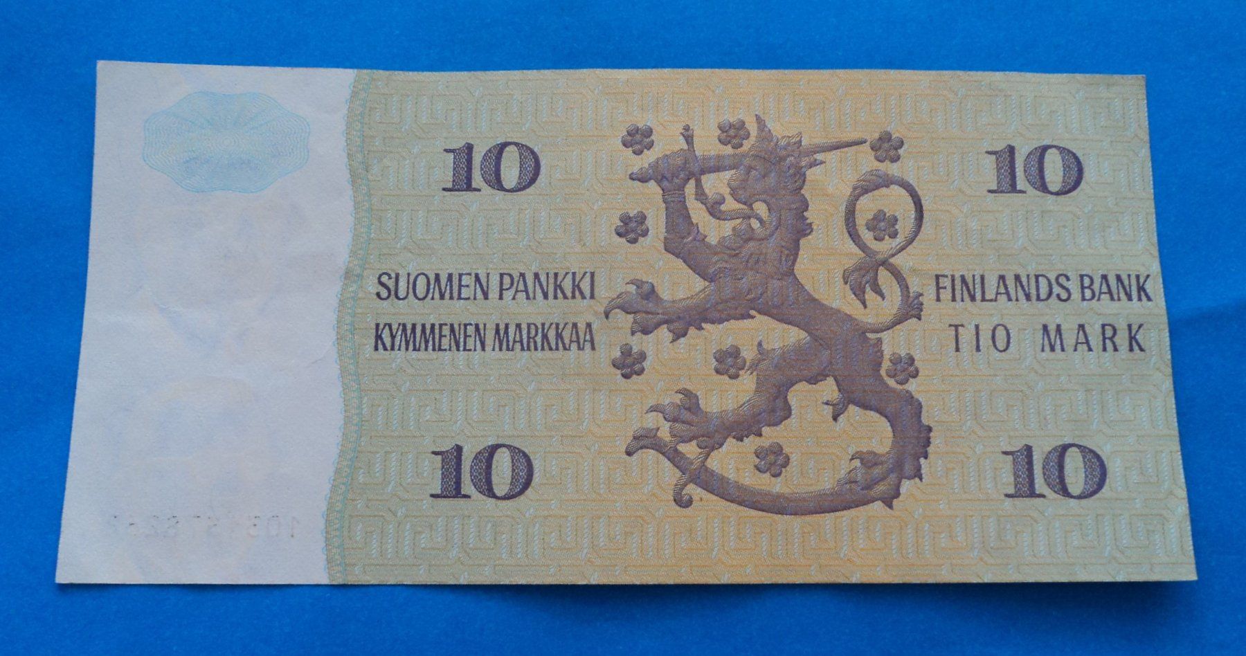 Banconote: Finnland: 10 Markkaa 1980 Litt. A, VZ. – Usato da Basel venduto da maripas17 1
