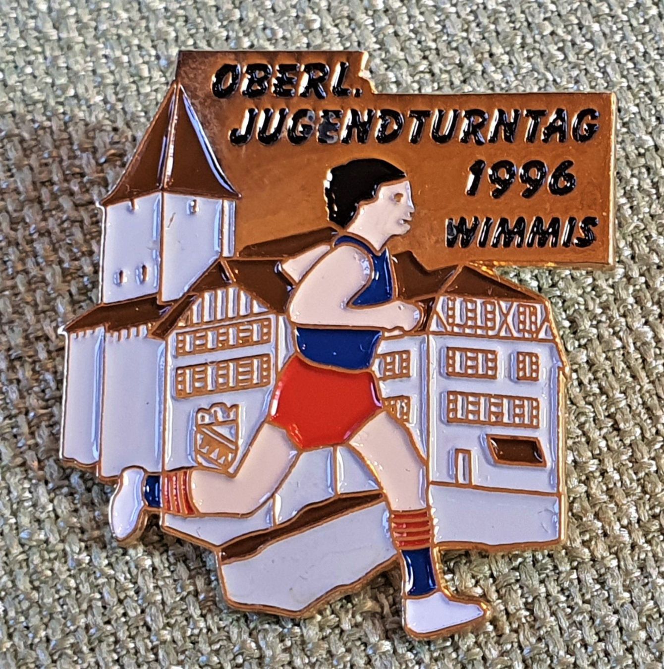 Plaketten & Abzeichen: C206  Pin Oberl. Jugendturntag 96 Wimmis – Gebraucht aus Reinach BL von Boston-Verkauf