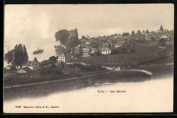 Cartoline postali: AK Cully, Lac Léman – Usato da Berlin venduto da bartko-reher
