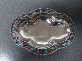 Tellerchen mit Füsschen Cloisonné Griechenland
