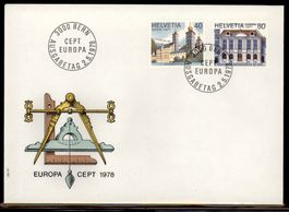 1978, FDC, Europa  (607–608)