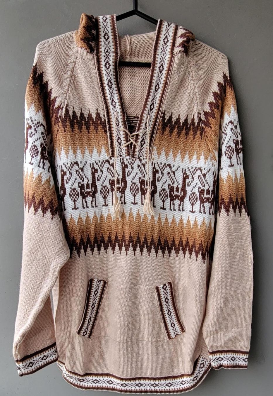 Maglioni & Felpe: wunderschöner Alpaka Pullover Gr.L, Farbe Beige, NEU!! – Nuovo (secondo la descrizione) da Lima- Peru venduto da Alpaka-Haus