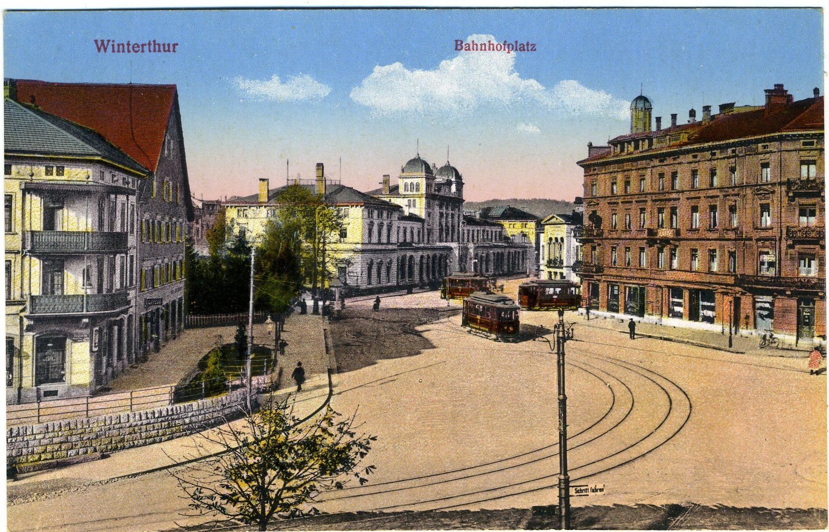 Sonstige Eisenbahn: 2 alten AK Strassenbahn Winterthur – Gebraucht aus Versoix von  2