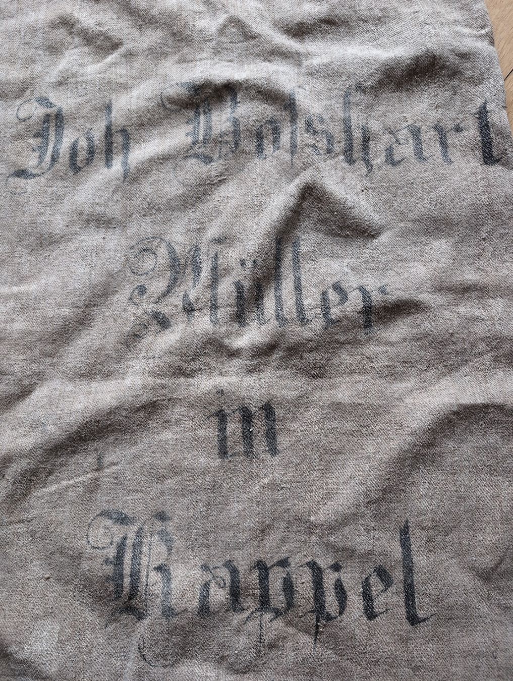 Alle Dekorationen: Mehlsack Joh. Müller in Kappel 1853 – Gebraucht aus Aeugst am Albis von Andyw 1