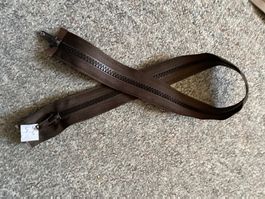Reissverschluss mit 2 zipper 2 Wege zipper braun 40  cm 2b
