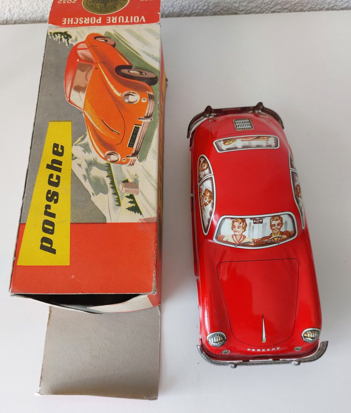 Distler Giocattoli: Joustra Porsche 356 Blechauto mit Box – Usato da Schenkon venduto da TG10 9