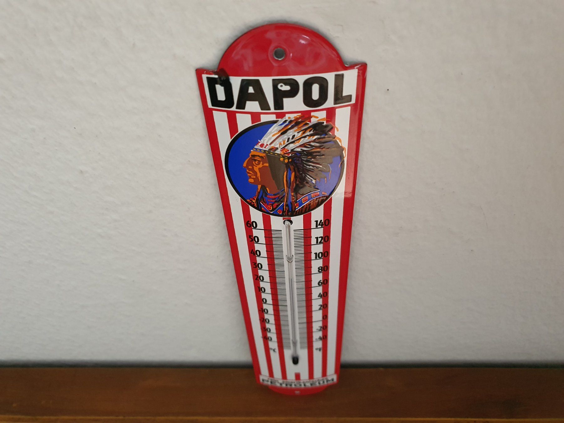 Schilder: Emailschild Thermometer DAPOL Petroleum Emaille Schild Retro – Neu (gemäss Beschreibung) aus Schaffhausen von  4