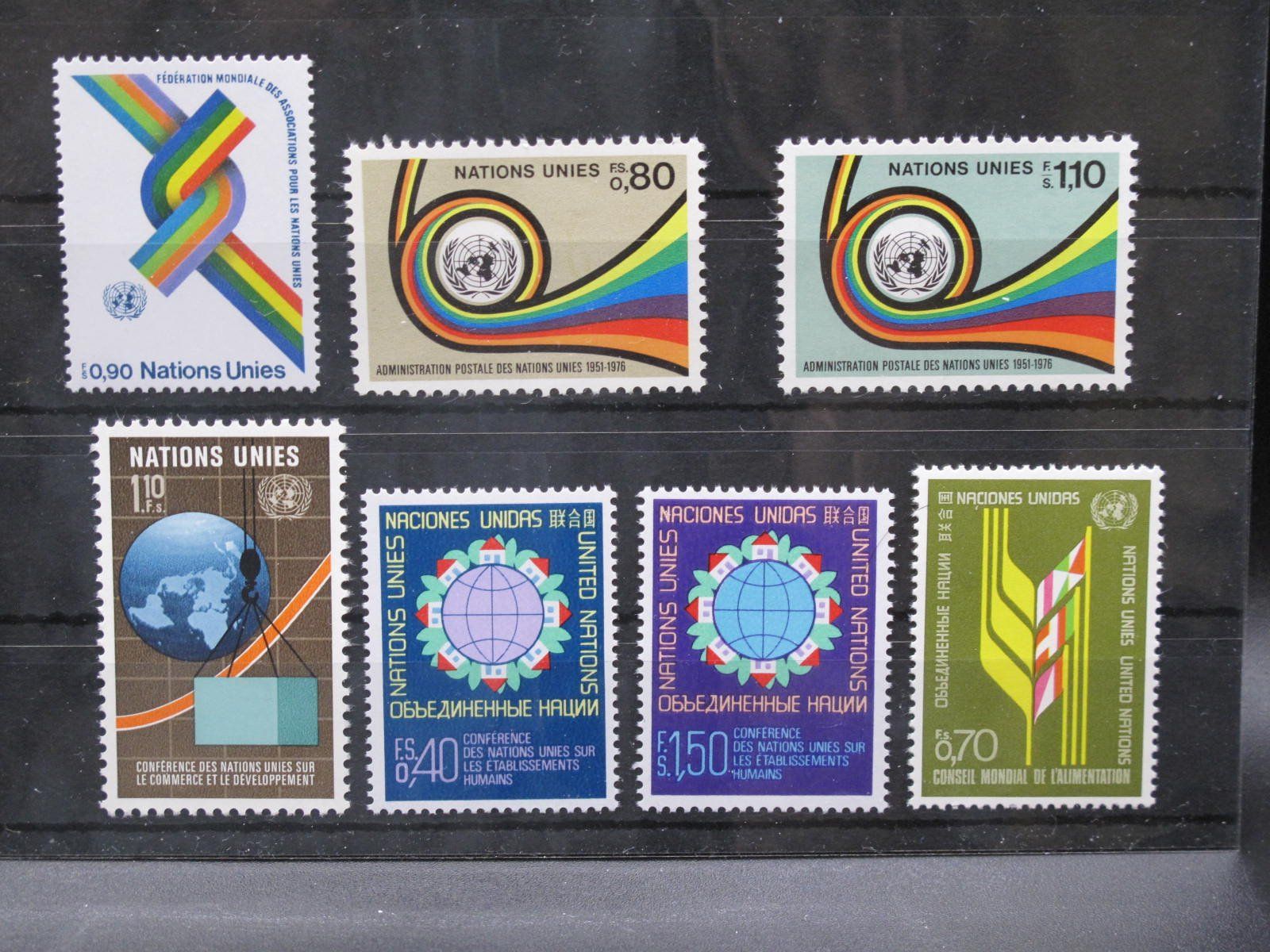 Tutti i francobolli: UN CH 1976 Vereinte Nationen ** – Usato da Wil SG venduto da fva01
