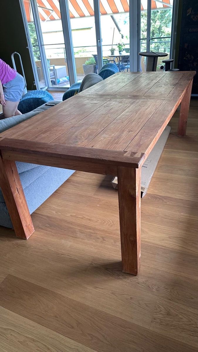 Tavoli: Massiv Teak Holz Esstisch – Usato da Gattikon venduto da puddy-toad 1