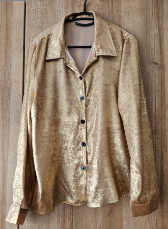goldige Damen Bluse langarm, Gr. 42 / XL