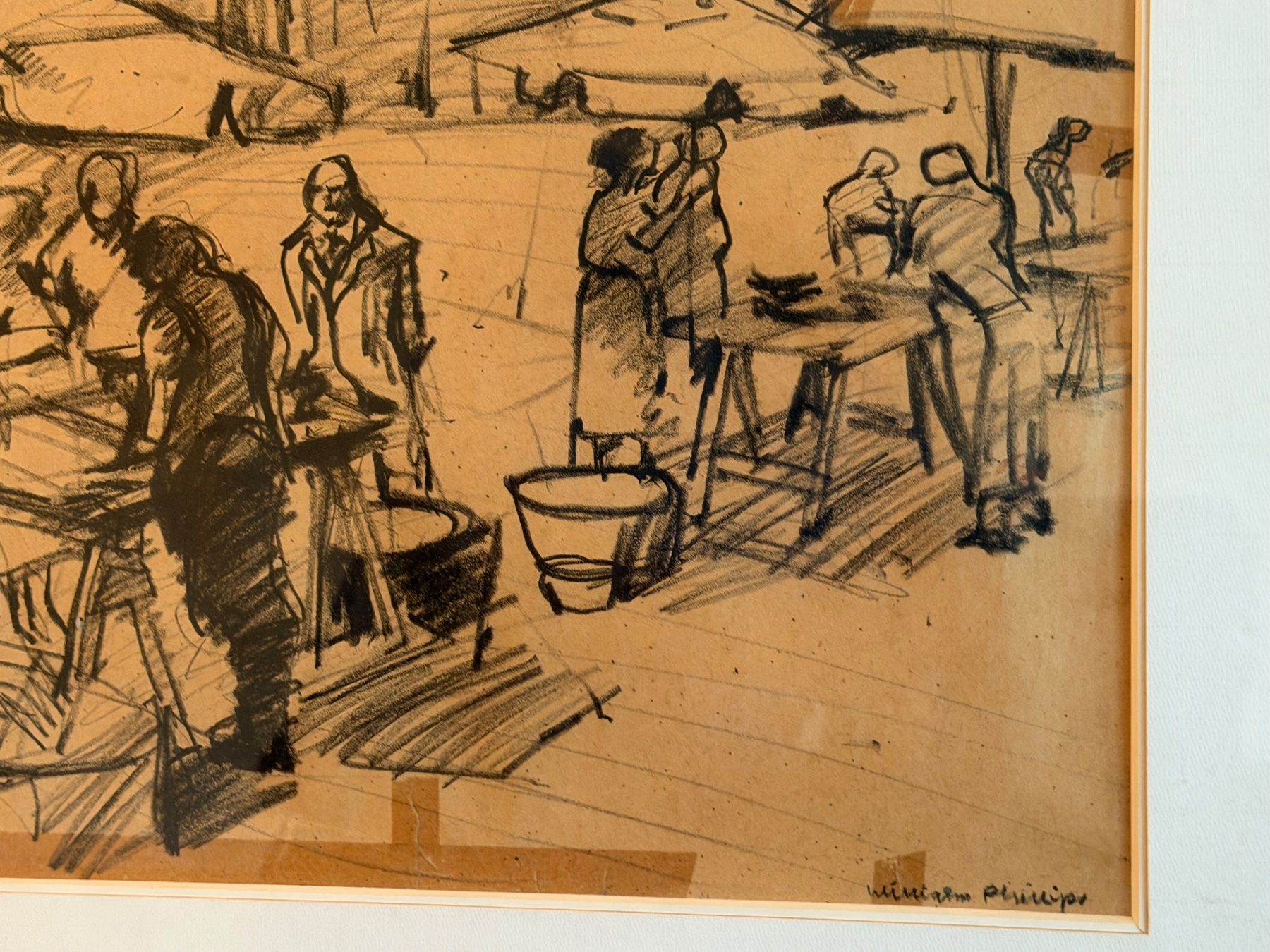Dipinti: Phillips William / Markt / Zeichnung – Usato da Basel venduto da PAUL_ART 3