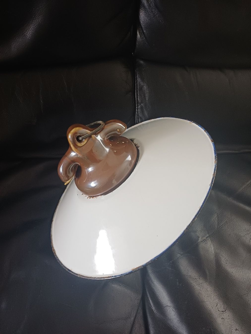 Lampade: Vintage Emaille Lampe Industrielampe Fabriklampe – Usato da Ebersecken venduto da Napf08 2