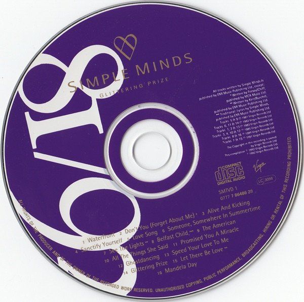 CD: Simple Minds - Glittering Prize – Usato da Unterbäch venduto da waq_ddr5 2