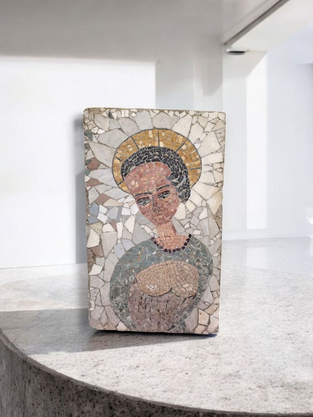 Sculture & Statue: Madonna Handgemachtes Kunst Mosaik – Usato da Zürich venduto da Zuerichparis08 3
