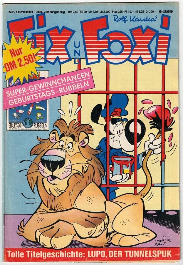 Fumetti: Fix und Foxi Heft 16/1990 - Comic - Der Tunnelspuk – Usato da Walenstadt venduto da Numis68