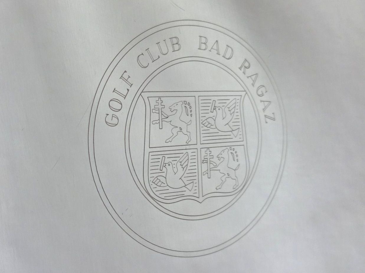 Berndorf Servierplatten: GOLF CLUB BAD RAGAZ, Silberplatte – Gebraucht aus St.Gallen von Paddington11 1