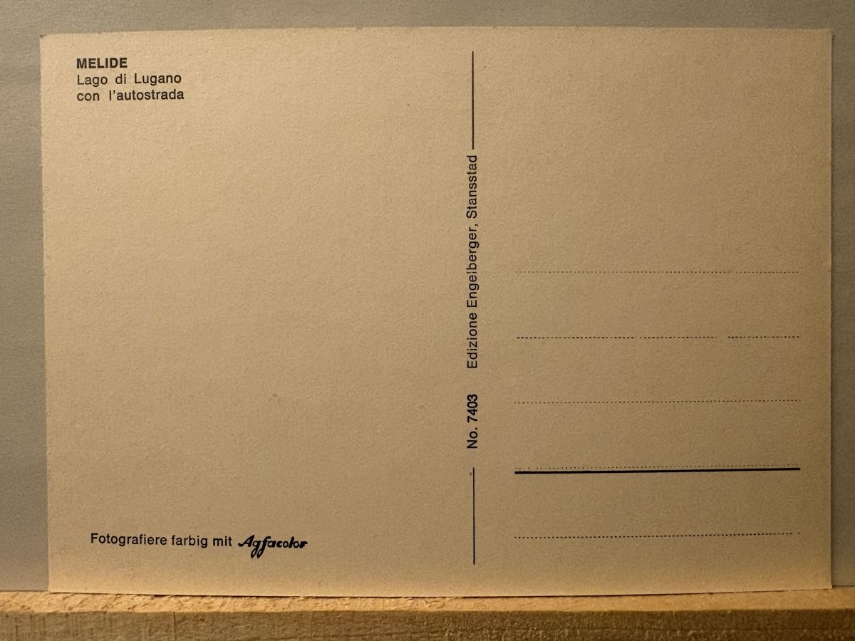 Ansichtskarten: AK von Melide – Gebraucht aus Rümlang von Brieftaube1 1