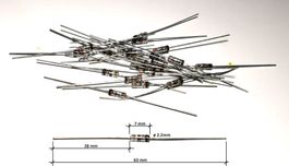 Zenerdiode 1N980B 62 Volt 500 mW - 25 Stück