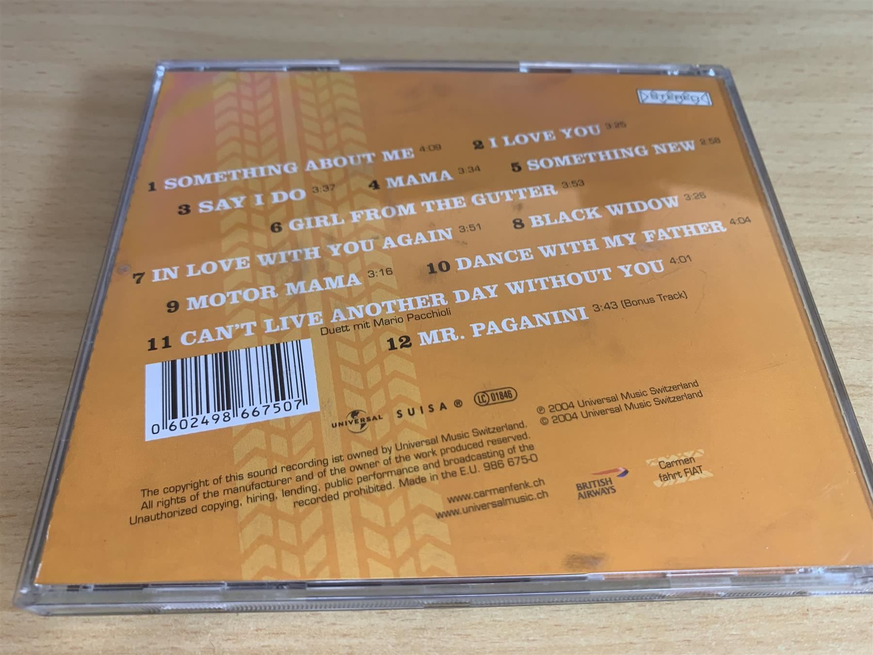 CD: Carmen Fenk – Fenkadelic – Usato da Rikon im Tösstal venduto da Alpenmutz 1