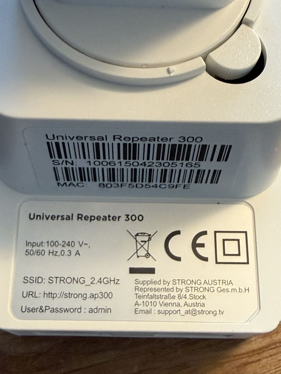 Wlan: STRONG Universal Repeater 300 neuwertig – Gebraucht aus Buchs ZH von Gert_wachter 2