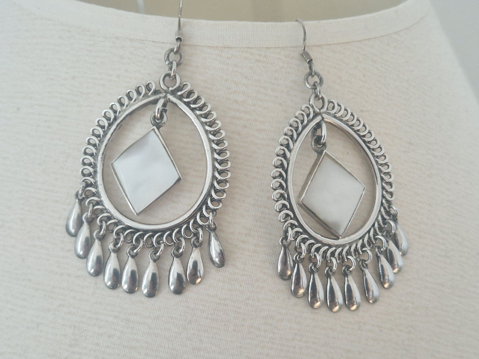 Boucles d'oreille: Ohrringe 925 Silber mit echtem Perlmutt – D'occasion à Küsnacht ZH par 2011_ 6