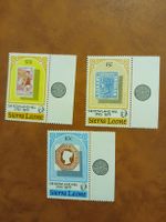 Timbres Sierra Leone Sir Rowland Hill lot de 3 neufs