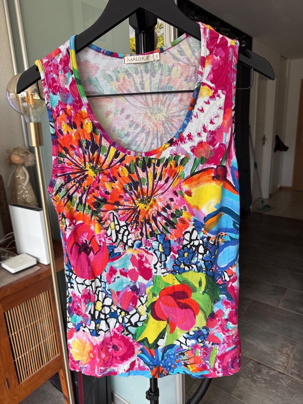 Tops: Haut Maloka multicolore taille 2 – Gebraucht aus Vuisternens-Romont von gol_xp6p 1