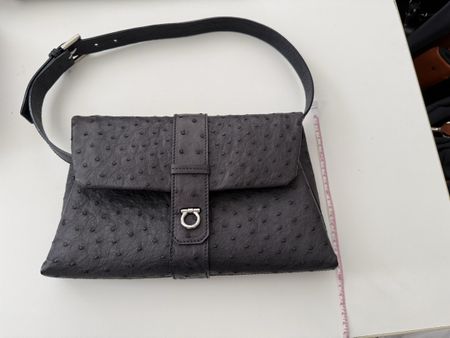 Clutch, Straussenleder, Top Zustand