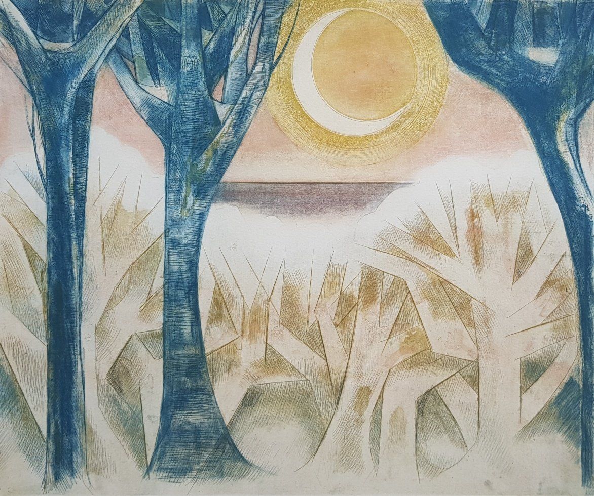 Grafica & Litografie: Alfred Finsterer -  1908 - 1996 Stuttgart   -  German Art – Usato da Horw venduto da Kunstreich7