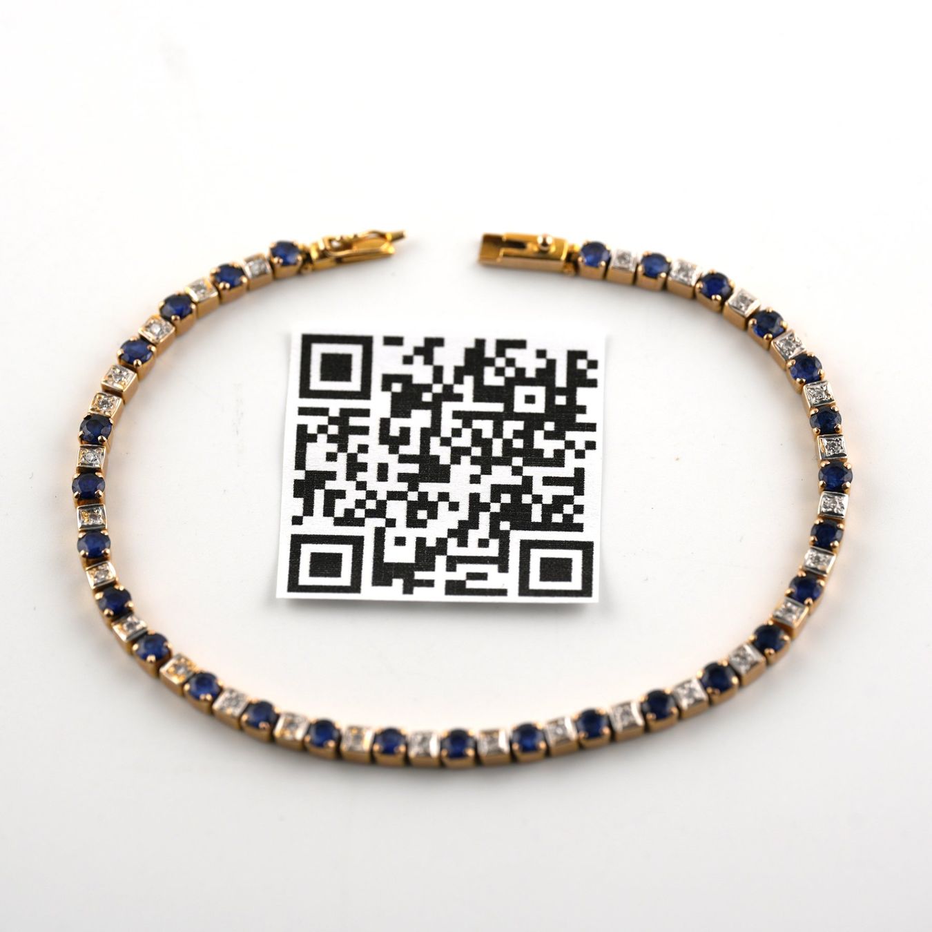 Bracciali & Braccialetti: Bracelet 14K mit Saphir und Diamanten – Usato da Basel venduto da Vip24 1