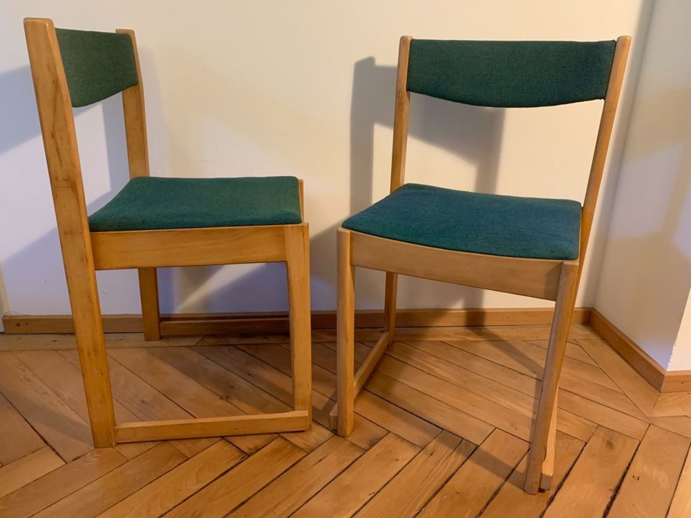 Sedie: 2x Midcentury Stapelstühle, Design C.-E. Ekström, Schweden – Usato da Bern venduto da Stanko16 1