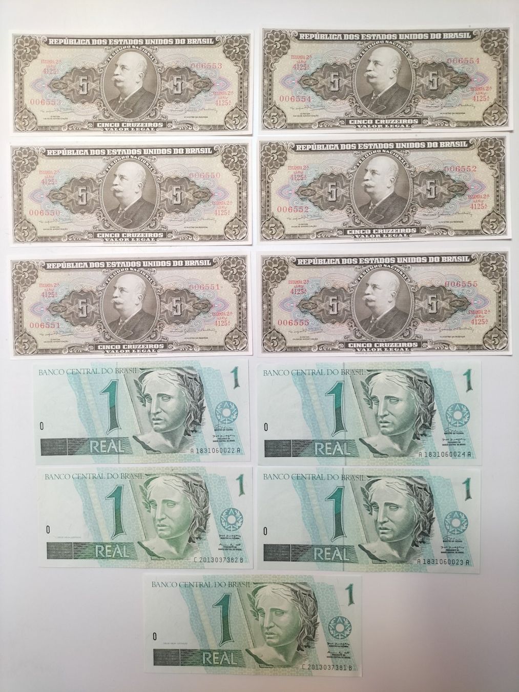 Banknoten: Brasilien - Banknotensammlung – Gebraucht aus Innerberg von simon30432