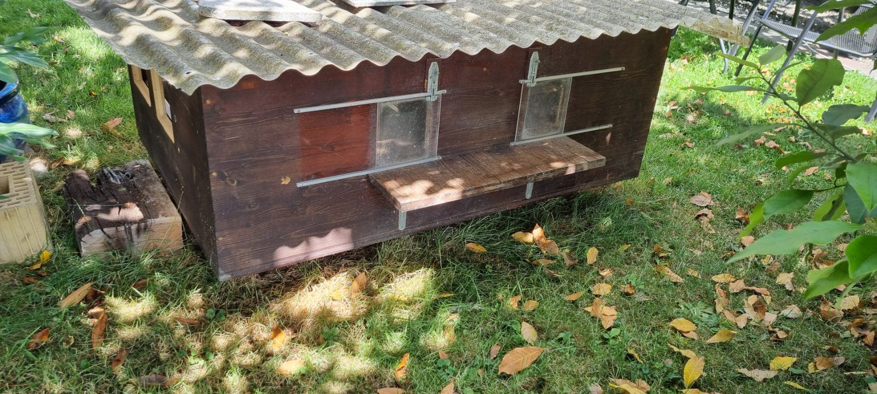 Cages, transport & sécurité: Kleintierhaus Holz ,Dach mit Plexiglas – D'occasion à egliswil par Maggy6 4