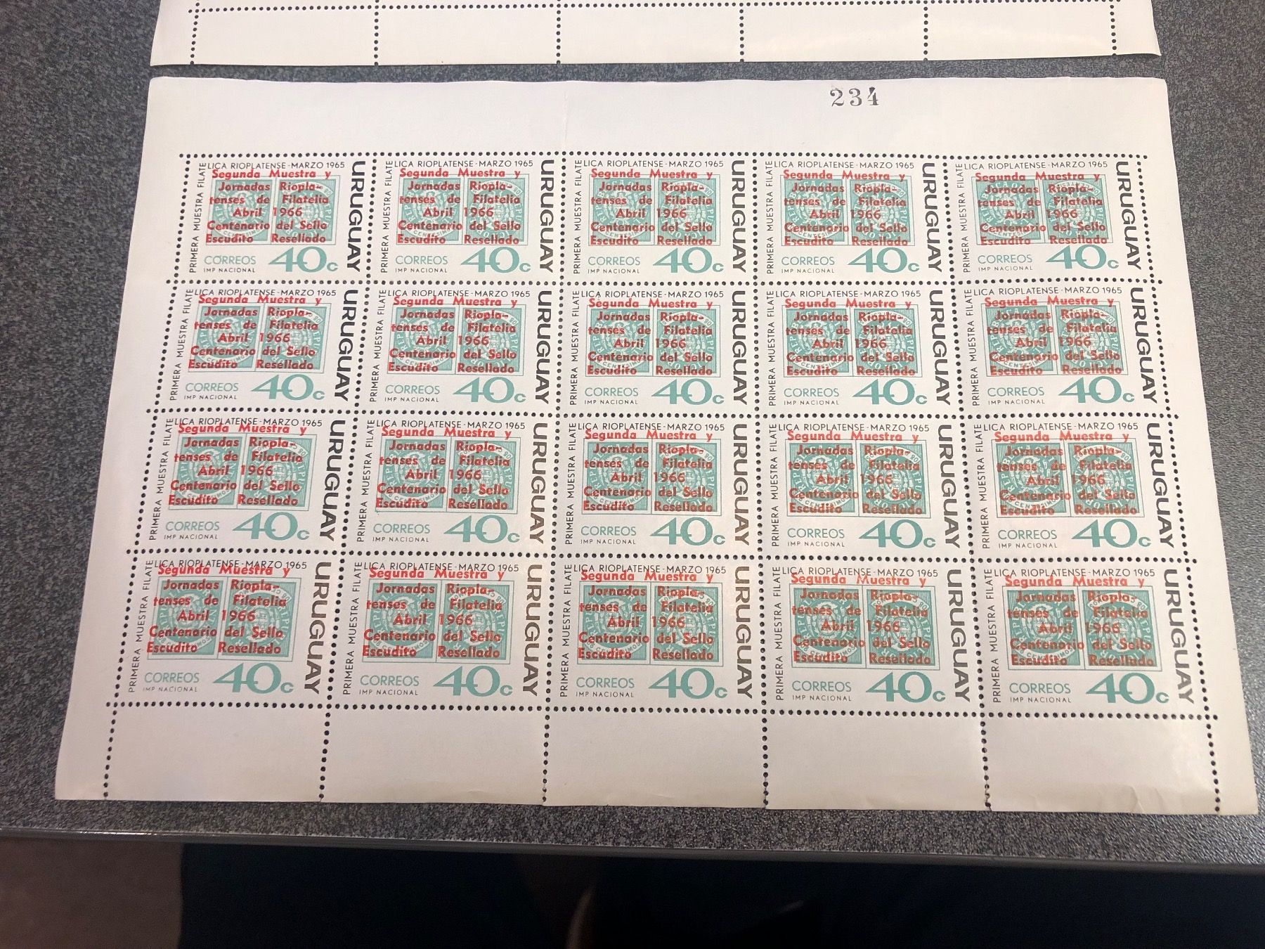 Tutti i francobolli: 2 komplette alte Briefmarkenbogen  - geringe Auflage Nr. 13 – Nuovo (secondo la descrizione) da Lufingen venduto da philatelieshop 1