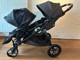 Geschwisterwagen Baby Jogger City Select + Bassinet Kit