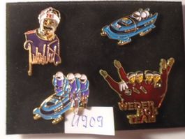 4 Tlg. Weder Bob Team Pins Sammlung  Winterolympiade (U909)