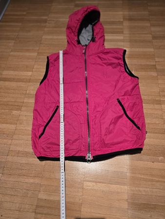 Stylische pinke Weste mit Kapuze Gr. M