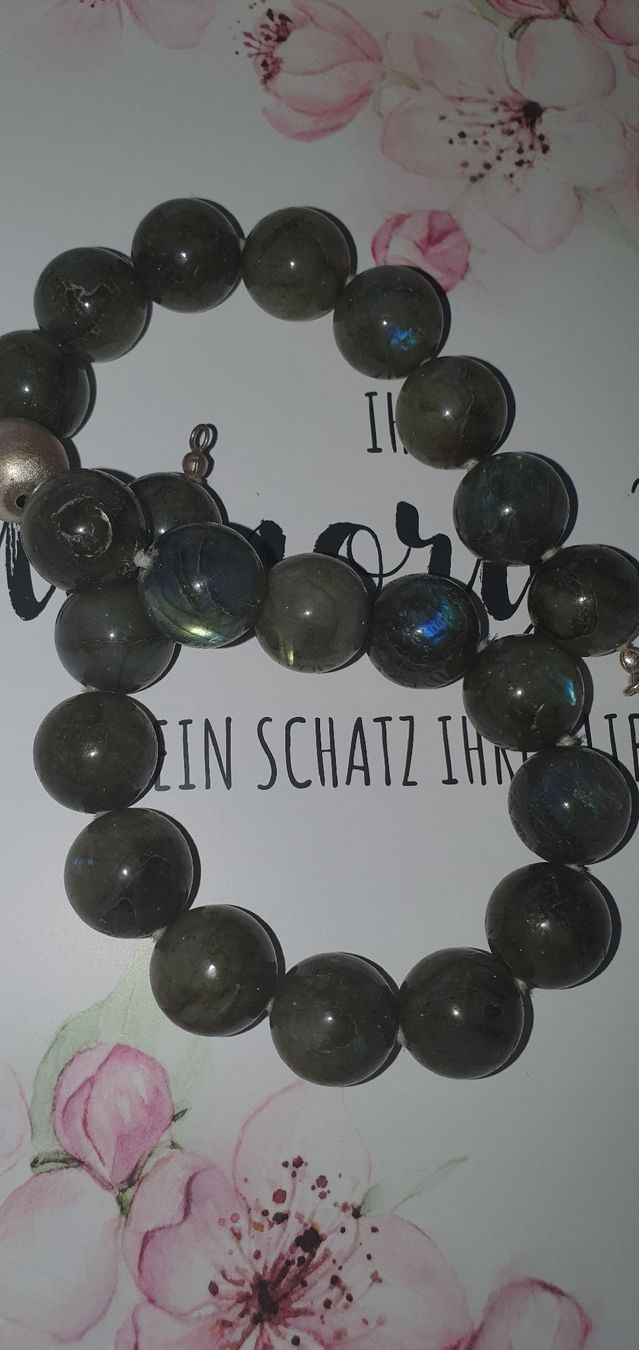Catenine: Gross und Elegant Labradorit Kette mit Silber – Usato da Benglen venduto da Meercat3 4