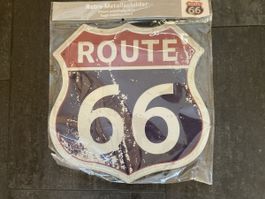 Route 66 Metallschild - Kultiges Retro-Schild, Neu! 30x30 cm