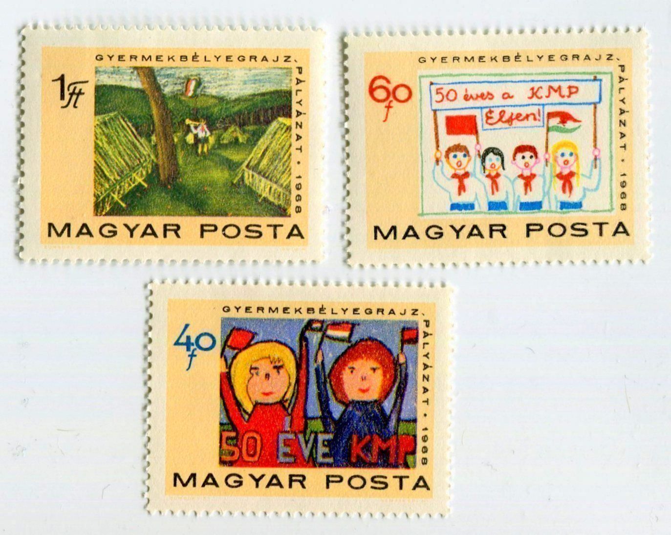 Alle Briefmarken: Briefmarken "Kinderzeichnungen". Ungarn. – Neu und originalverpackt aus Basel von Butsch5