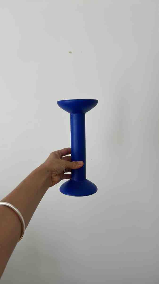 Kerzenständer: Kerzenständer blau gebraucht – Gebraucht aus Basel von hannahllena