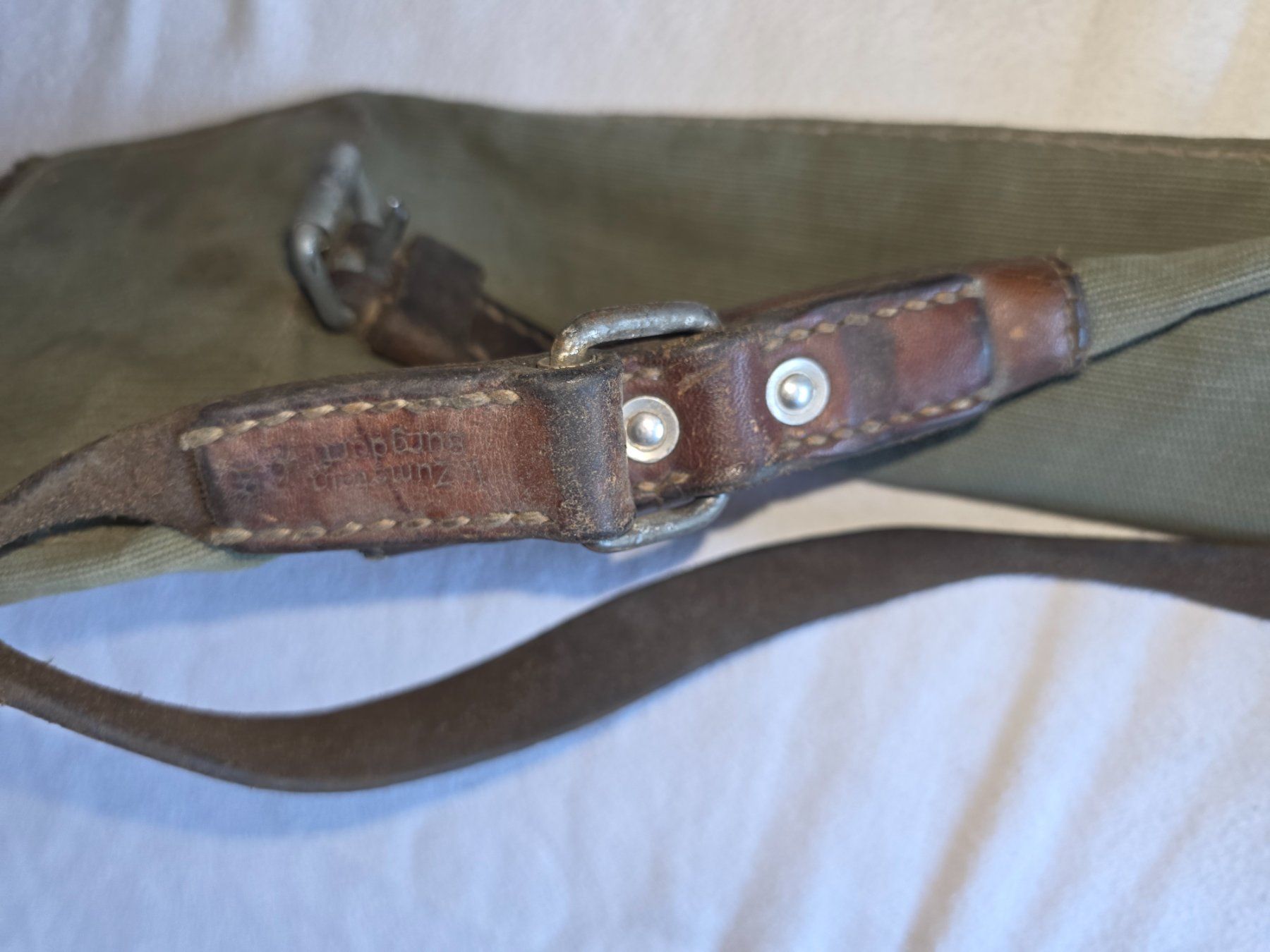 Armée suisse Sacs: Gewehrfutteral Stoff mit Leder / Gewehrtasche Nr. 234 – D'occasion à Obermumpf par oiskypoisky 7