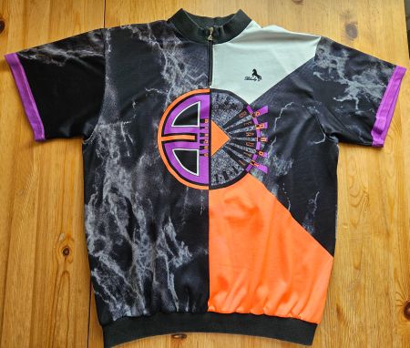 Radtrikot Blacky vintage Grösse XL Velo Fahrrad Trikot