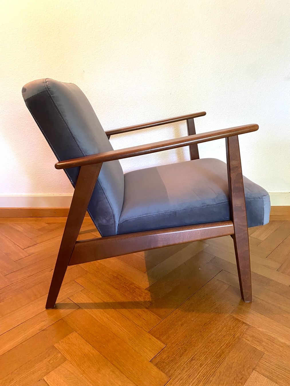 Poltrone: Design Sessel Chair Samt – Usato da Olten venduto da sportwelt 3